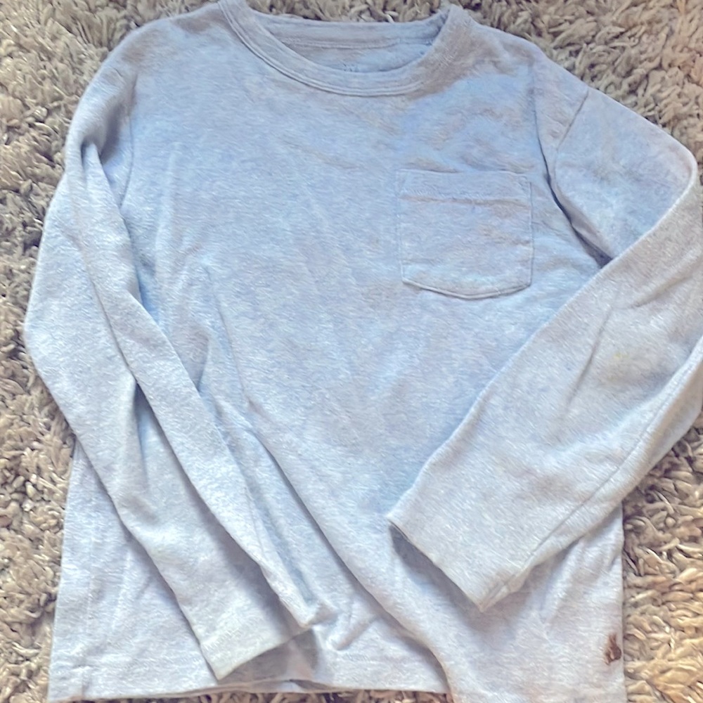 Gap 5t basic baby blue long sleeve tee